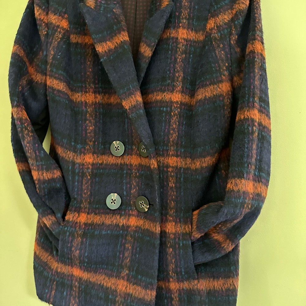 Cabi Checkmate Jacket Plaid Double Breasted Blazer Size L - Picture 11 of 14